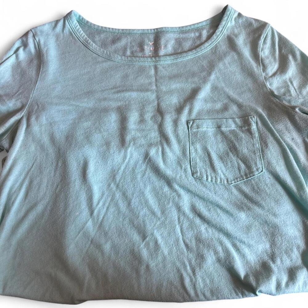 American Eagle Outfitters Women's Blue Shirt